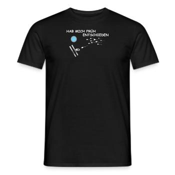 Ski accessories for skiers - Men's T-Shirt - black - Front - AI Model Male 178 light (178cm)