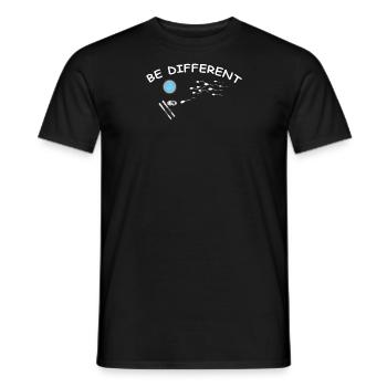 Ski accessories for skiers - Men's T-Shirt - black - Front - AI Model Male 178 light (178cm)
