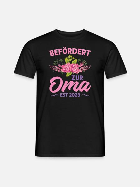 Grossmutter Oma Omas Geschenk - Männer T-Shirt - Schwarz