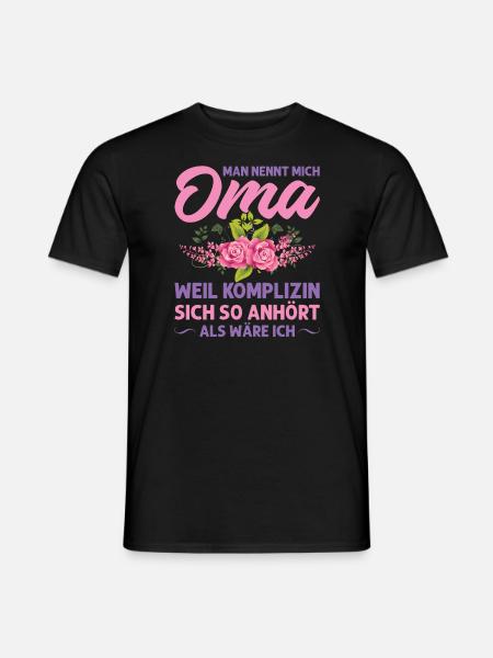Grossmutter Oma Omas Geschenk - Männer T-Shirt - Schwarz