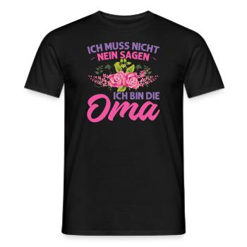 Grossmutter Oma Omas Geschenk - Männer T-Shirt - Schwarz - Vorne - AI Model Male 178 light (178cm)