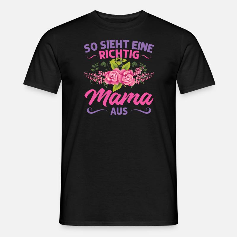 Mutter Mama Tochter Geschenk - Männer T-Shirt - Schwarz