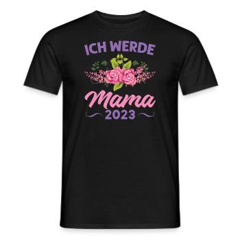 Mutter Mama Tochter Geschenk - Männer T-Shirt - Schwarz - Vorne - AI Model Male 178 light (178cm)