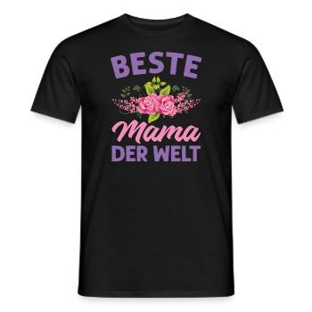 Mutter Mama Tochter Geschenk - Männer T-Shirt - Schwarz - Vorne - AI Model Male 178 light (178cm)