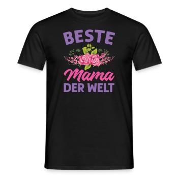 Mutter Mama Tochter Geschenk - Männer T-Shirt - Schwarz - Vorne - AI Model Male 178 light (178cm)