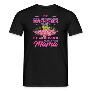 Mutter Mama Tochter Geschenk - Männer T-Shirt - Schwarz - Vorne - AI Model Male 178 light (178cm)