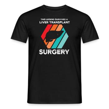 Lebertransplantation Chirurgie Lebertransplantatio - Männer T-Shirt - Schwarz - Vorne - AI Model Male 178 light (178cm)
