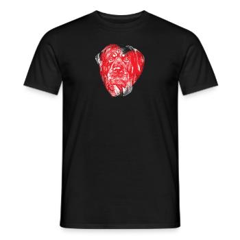 Accessoires pour chiens Rottweiler Propriétaires de chiens - T-shirt homme - noir - Devant - AI Model Male 178 light (178cm)