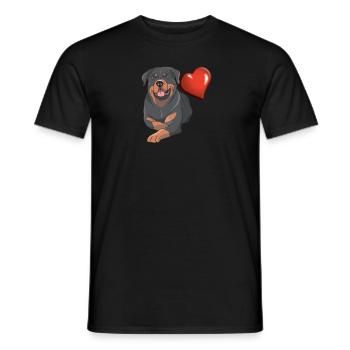 Accessoires pour chiens Rottweiler Propriétaires de chiens - T-shirt homme - noir - Devant - AI Model Male 178 light (178cm)