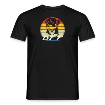 Accessoires pour chiens Rottweiler Propriétaires de chiens - T-shirt homme - noir - Devant - AI Model Male 178 light (178cm)