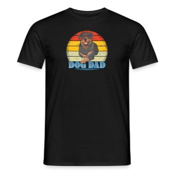 Accessoires pour chiens Rottweiler Propriétaires de chiens - T-shirt homme - noir - Devant - AI Model Male 178 light (178cm)