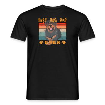 Accessoires pour chiens Rottweiler Propriétaires de chiens - T-shirt homme - noir - Devant - AI Model Male 178 light (178cm)