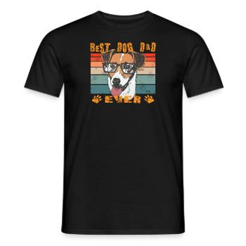 Accessoires pour chiens Terrier Propriétaires de chiens - T-shirt homme - noir - Devant - AI Model Male 178 light (178cm)