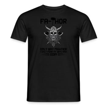 papa Vater Vater Tag Geschenk - Männer T-Shirt - Schwarz - Vorne - AI Model Male 178 light (178cm)