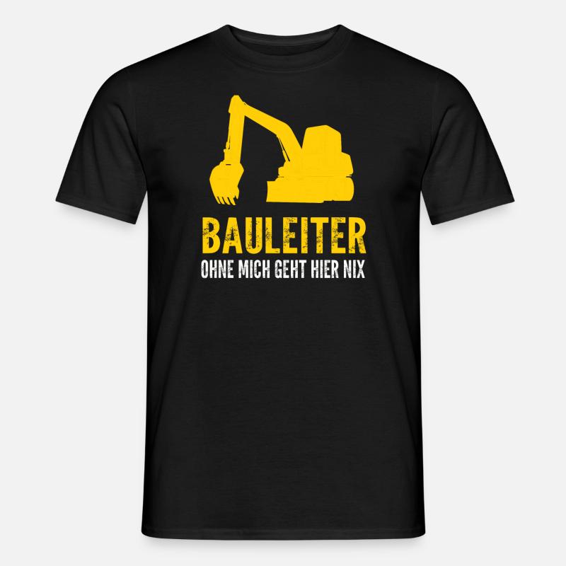 Baggerfahrer Bagger Fahrer Geschenk - Männer T-Shirt - Schwarz