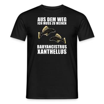 Fish Baryancistrus Xanthellus Fisher Geschenk - Männer T-Shirt - Schwarz - Vorne - AI Model Male 178 light (178cm)