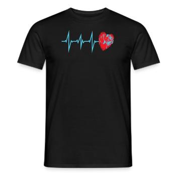 Dogs German Wirehaired Dog Owners - Men's T-Shirt - black - Front - AI Model Male 178 light (178cm)
