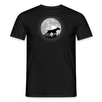 Dogs German Wirehaired Dog Owners - Men's T-Shirt - black - Front - AI Model Male 178 light (178cm)
