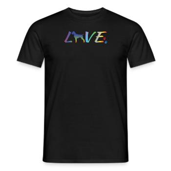 Dogs German Wirehaired Dog Owners - Men's T-Shirt - black - Front - AI Model Male 178 light (178cm)