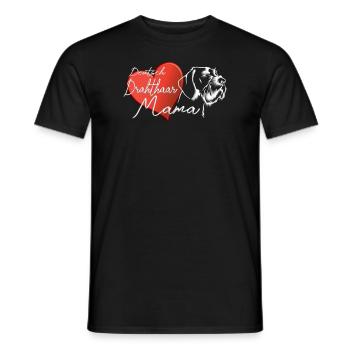 Dogs German Wirehaired Dog Owners - Men's T-Shirt - black - Front - AI Model Male 178 light (178cm)