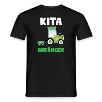 Kita Anfänger Traktor Kita-Anfang Geschenk - Männer T-Shirt - Schwarz - Vorne - AI Model Male 178 light (178cm)