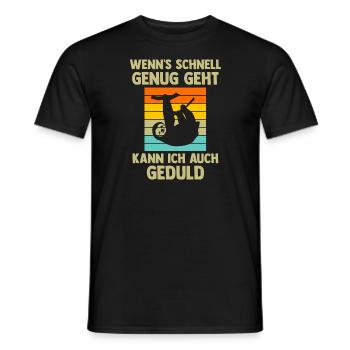 Faultier Sarkasmus Faultiere Geschenk - Männer T-Shirt - Schwarz - Vorne - AI Model Male 178 light (178cm)
