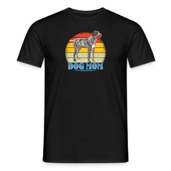 Dogs German Wirehaired Dog Owners - Men's T-Shirt - black - Front - AI Model Male 178 light (178cm)
