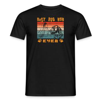Dogs German Wirehaired Dog Owners - Men's T-Shirt - black - Front - AI Model Male 178 light (178cm)