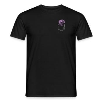 Chien teckel Propriétaire de chien Gechenkidee - T-shirt homme - noir - Devant - AI Model Male 178 light (178cm)