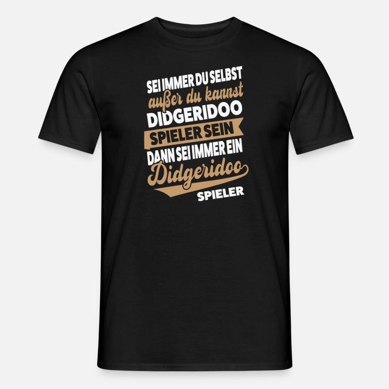 Didgeridoo Musiker Didgeridoospieler Geschenk - Männer T-Shirt - Schwarz
