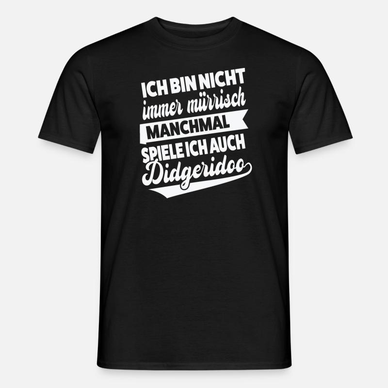 Didgeridoo Musiker Didgeridoospieler Geschenk - Männer T-Shirt - Schwarz