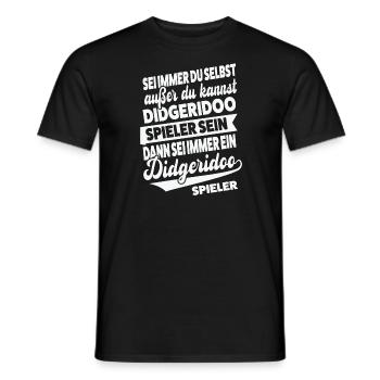 Didgeridoo Musiker Musiktherapie Geschenk - Männer T-Shirt - Schwarz - Vorne - AI Model Male 178 light (178cm)