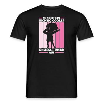 Kindergarten Dabbing Kindergartenanfänger Geschenk - Männer T-Shirt - Schwarz - Vorne - AI Model Male 178 light (178cm)