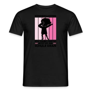 Schulkind Dabbing Schulbeginn Geschenk - Männer T-Shirt - Schwarz - Vorne - AI Model Male 178 light (178cm)
