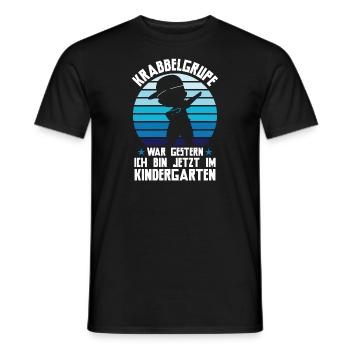 Kindergarten Dabbing Kindergartenanfänger Geschenk - Männer T-Shirt - Schwarz - Vorne - AI Model Male 178 light (178cm)