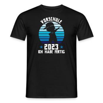 Vorschule 2023 Dabbing Vorschüler Geschenk - Männer T-Shirt - Schwarz - Vorne - AI Model Male 178 light (178cm)