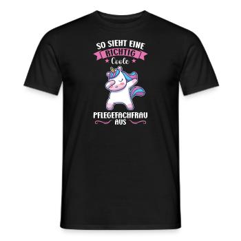 Krankenhaus Pflegefachfrau Pflegerin Geschenk - Männer T-Shirt - Schwarz - Vorne - AI Model Male 178 light (178cm)