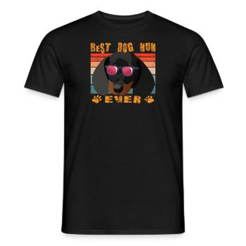 Hunderasse Dackel für Hundeliebhaber - Männer T-Shirt - Schwarz - Vorne - AI Model Male 178 light (178cm)