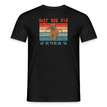 Hunderasse Dackel für Hundeliebhaber - Männer T-Shirt - Schwarz - Vorne - AI Model Male 178 light (178cm)