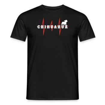 Chien Chihuahua Propriétaire de chien Gechenkidee - T-shirt homme - noir - Devant - AI Model Male 178 light (178cm)