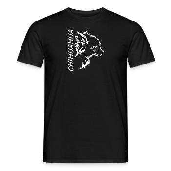 Chien Chihuahua Propriétaire de chien Gechenkidee - T-shirt homme - noir - Devant - AI Model Male 178 light (178cm)