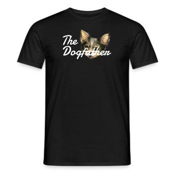 Chien Chihuahua Propriétaire de chien Gechenkidee - T-shirt homme - noir - Devant - AI Model Male 178 light (178cm)