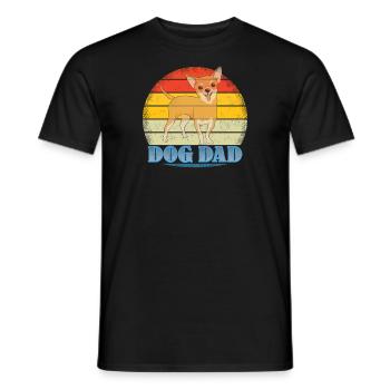 Chien Chihuahua Propriétaire de chien Gechenkidee - T-shirt homme - noir - Devant - AI Model Male 178 light (178cm)