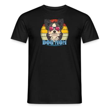 Chien Chihuahua Propriétaire de chien Gechenkidee - T-shirt homme - noir - Devant - AI Model Male 178 light (178cm)