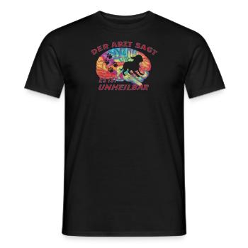 Hund Chihuahua Hundebesitzer Gechenkidee - Männer T-Shirt - Schwarz - Vorne - AI Model Male 178 light (178cm)