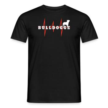 Chien Bulldog Dog Propriétaire Gechenkidee - T-shirt homme - noir - Devant - AI Model Male 178 light (178cm)