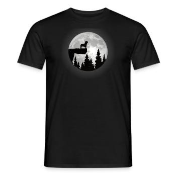 Chien Bulldog Dog Propriétaire Gechenkidee - T-shirt homme - noir - Devant - AI Model Male 178 light (178cm)