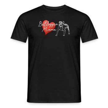 Chien Bulldog Dog Propriétaire Gechenkidee - T-shirt homme - noir - Devant - AI Model Male 178 light (178cm)