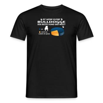 Hund Bulldogge Hundebesitzer Gechenkidee - Männer T-Shirt - Schwarz - Vorne - AI Model Male 178 light (178cm)