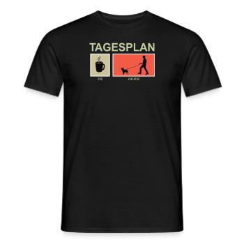Hund Bulldogge Hundebesitzer Gechenkidee - Männer T-Shirt - Schwarz - Vorne - AI Model Male 178 light (178cm)